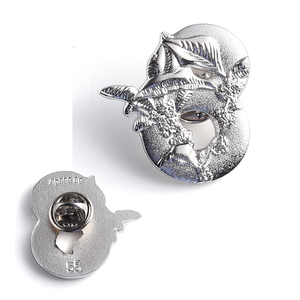 Custom Logo Exquisite Number 8 Metal Souvenir Gift <b>Badge</b> - Product Image 2