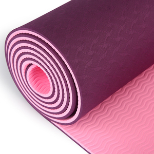 Tapis de yoga en TPE écologique, design pliable et portable, vente en gros, avec étui de transport de 6mm d'épaisseur - Product Image 1