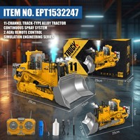 Grue RC 12CH EPT avec lumières et musique, camion de chantier professionnel pour enfants