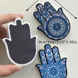 Magnet kulkas mata jahat Magnet kulkas <span class=keywords><strong>Hamsa</strong></span> Magnet Nazar Boncuk keramik Magnet kulkas hadiah Dekorasi Rumah - Product Image 6