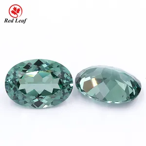 Redleaf jóias, qualidade superior, oval, corte, pedra preciosa, cor verde, solta, atacado, laboratório, safira