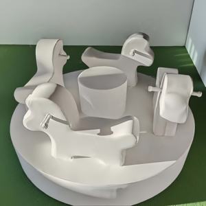 Carrusel de Lujo de 6 Pies, Blanco, para Interior/Exterior, Equipo de Juegos para Niños, Carrusel Giratorio, Juego Suave para Fiestas, Centro Comercial, Tiempo de Juego - Product Image 5