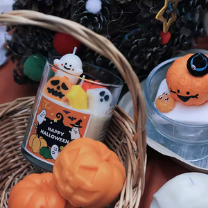 Nuevas Velas Decorativas de Halloween con Diseño Único de Calabaza Fantasma, Hechas a Mano, de Alta Calidad, Estéticas y Creativas para Decoración de Bares en Celebraciones Espeluznantes - Product Image 5
