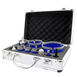 Lot de 13 forets diamantés brasés sous vide, fraises à chanfreiner et à biseauter pour le perçage de trous dans le granit, le marbre et la maçonnerie - Product Image 2