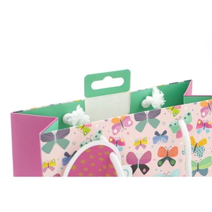Sacs en papier personnalisés de luxe avec logo, petits sacs cadeaux en papier blanc avec cordon en coton, impression 4 couleurs pour l'emballage artisanal - Product Image 1