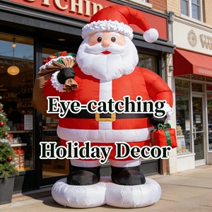 YTSF-D8 Customized Giant <strong>Inflatable</strong> Father Christmas Santa <strong>Xmas</strong> Party <strong>Decor</strong> Model with Electric Air Pump &amp; Water Resistant - Product Image 6