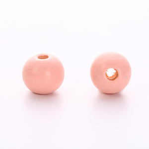 Круглые деревянные бусины, экологически чистые окрашенные, сквозные отверстия, поделки для ювелирных изделий, незакрепленные бусины для промо-наборов - Product Image 6