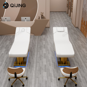 Lusso moderno 4 motori elettrico lettino da massaggio reclinabile per viso Spa letto da massaggio salone di bellezza Spa barella con controllo a pedale - Product Image 3