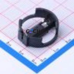 BS-01-A1BK002 Button & Strip Battery Connector Through hole Component (THT) Connector Battery Holder CR2032 Phosphor Bronze Tin - Product Image 1