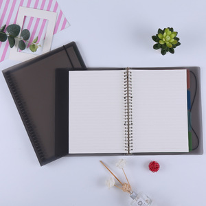 Quaderno Aziendale Nero A4 A5 B5 con Copertina in PP <span class=keywords><strong>a</strong></span> Fogli Mobili, Fornitura Diretta dalla Fabbrica, Personalizzabile con Logo, Ideale come Regalo, Vendita all'Ingrosso - Product Image 1