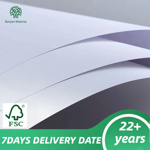 Compra al por Mayor de Cartulina Blanca Perla A4 de 250gsm y 300gsm, Papel Brillante de Alta Rigidez para la Elaboración de Menús y Cubiertas de Certificados - Product Image 1