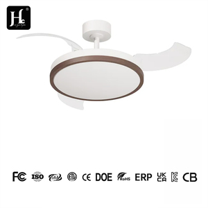 Ventilateur de plafond LED invisible rétractable de haute qualité, personnalisable, pour l'intérieur, 42W, 42 pouces, ABS, 4 pales, avec télécommande - Product Image 4