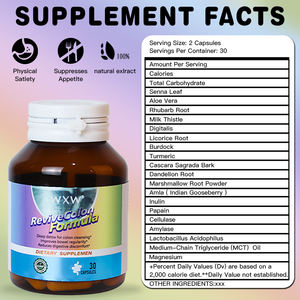 Cápsulas de pérdida de peso de diseño personalizado, cápsulas adelgazantes, soporte de limpieza de colon, cápsulas de desintoxicación, suplementos digestivos a base de hierbas - Product Image 4