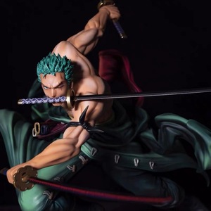 Figurine d'action en PVC One Piece Roronoa <span class=keywords><strong>Zoro</strong></span> Sanzen Sekai, modèle d'anime avec pose à trois <span class=keywords><strong>épée</strong></span>s, cadeau <span class=keywords><strong>de</strong></span> collection premium - Product Image 3