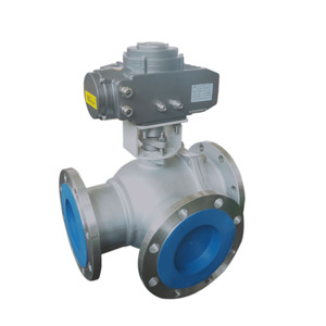 Vannes à boisseau sphérique motorisées sanitaires 12V avec actionneur en acier moulé, 2 et 4 pouces, 3 voies, pour l'automatisation de l'eau, série H, type normal 45S - Product Image 5