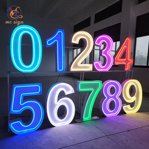 Lettres et chiffres lumineux <span class=keywords><strong>LED</strong></span> RGB néon 2ft 3ft 4ft – Grandes décorations de fête pour événements extérieurs et mariages - Product Image 5