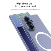 Funda Protectora Transparente de Alta Calidad para Zfold8 7, con Logotipo Personalizado, Plegable, Resistente a Caídas, con Absorción Magnética y Protección Térmica