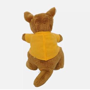 T-shirt personalizzata <span class=keywords><strong>canguro</strong></span> marrone morbido <span class=keywords><strong>peluche</strong></span> articoli promozionali imbottiti con stampa logo - Product Image 4