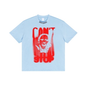 T-shirts personnalisés TKAN660 en sérigraphie, vente en gros, 300 g/m², grande taille, ample, poids lourd, 100 % coton, streetwear, motif uni - Product Image 2