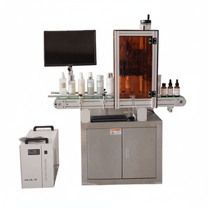 Équipement de marquage laser UV à positionnement automatique pour le marquage de codes anti-contrefaçon sur les cosmétiques, convoyeur servo, couvercle de protection compact - Product Image 6