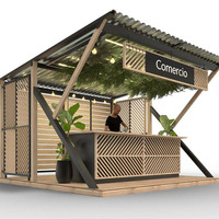 Stand d'exposition moderne MEGA, assemblage modulaire pour boutique éphémère, centre commercial, événement, spectacle