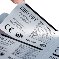 Autocollants étanches pour batterie au lithium-ion PET BOPP imprimés personnalisés en argent Autocollants électroniques pour téléphones portables