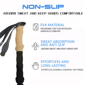 Bastones de Trekking Plegables Feistel de 5 Secciones, Ligeros y de Plegado Rápido para Senderismo Alpino - Product Image 3