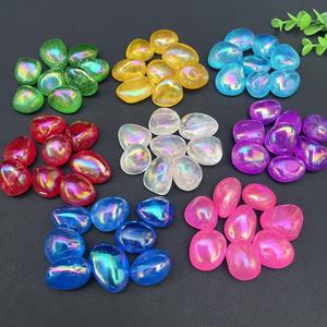 Pierres roulées polies en <span class=keywords><strong>quartz</strong></span> <span class=keywords><strong>rose</strong></span> Aura d'ange naturel en gros, cristal de guérison Aura violette, DIY, Feng Shui, amour - Product Image 1