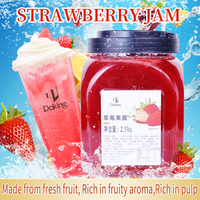 Doking Brand Real Fruit Strawberry Jam 2.5kg Strawberry Pulp Puree for Bubble Tea Smoothie and Dessert Topping Ingredients