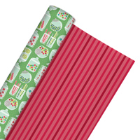 Papel Decorativo de Doble Cara Impreso y Recubierto para Envolver Regalos de Navidad y Día del Niño, Hojas de Papel Decorativo y Papel para Empacar Cajas de Regalo