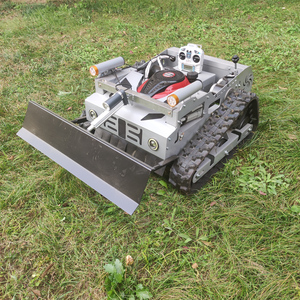 GPS Self Propelled Electric Start Lawn Mover Robot Gas Mini Remote Control <strong>Lawnmower</strong> Snow <strong>Plow</strong> with the Blade - Product Image 4