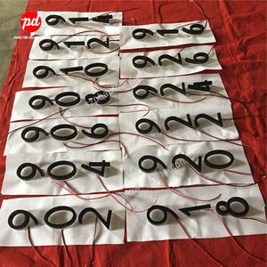 Plaque de numéro de maison Led personnalisée de haute qualité à bas prix, panneau d'<span class=keywords><strong>adresse</strong></span>, plaques d'identification de maison avec un bon service - Product Image 6