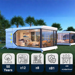 Chambre-capsule en structure acier préfabriquée pour salon, appartement, bureau à domicile, hôtel, usage extérieur - Cabane <span class=keywords><strong>de</strong></span> luxe - Product Image 1