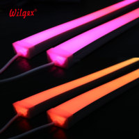 Ruban LED néon flexible personnalisable 40x25mm, étanche IP65, double rangée, haute luminosité, silicone diffuseur B2, ignifuge, 12V/24V