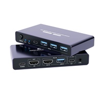 Commutateur KVM 2 entrées 1 sortie pour ordinateur portable, partage d'écran d'ordinateur avec connexion au moniteur