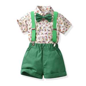 Ensemble de shorts et de chemises en coton imprimé pour garçons en bas âge, de 0 à 6 ans, vêtements pour enfants - Product Image 4