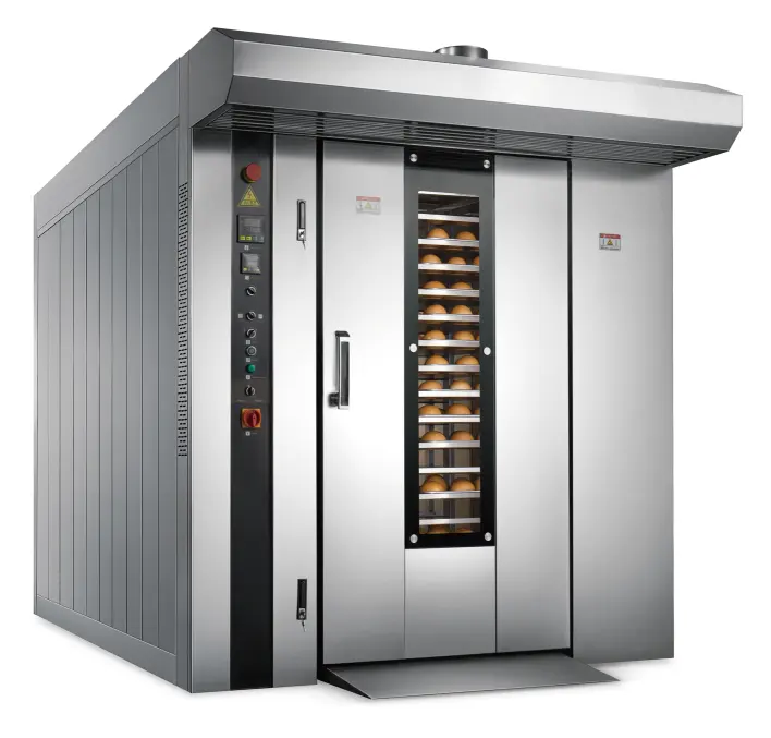 Automatic Trays Big Rotary Bread Baking Oven for Bakery Shop Rotary Baking Oven Commercial