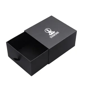 Print Gift Box Custom Logo Printed Wholesale Perfume Handmade Luxury Hot Stamping Rigid Drawer Sliding Gift Packaging Box