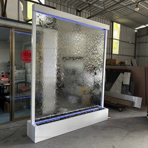 <span class=keywords><strong>Fuente</strong></span> de Agua Interior de Vidrio Templado Rectangular <span class=keywords><strong>Grande</strong></span>, <span class=keywords><strong>Fuente</strong></span> de Pared de Agua Moderna para las Cuatro Estaciones, para <span class=keywords><strong>Restaurante</strong></span> y Jardín - Product Image 3