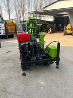 Plateforme de forage de puits d'eau portable et légère en aluminium 160T-2-M, profondeur 160 m, moteur diesel, pompe 25 CV, exploration géologique