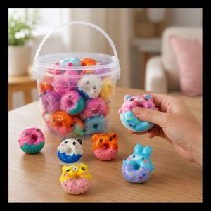 Goodie Bag Stuffers Cute Animal Doughnut <b>Toy</b> Soft Squishy Slow Rising Birthday Party Favor Wholesale Supplier - Product Image 6