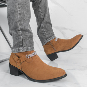 Botas de Tobillo Casuales y Cómodas de Cuero Genuino a la Moda 2026, Botas de Hombre de Alta Gama - Product Image 4