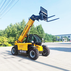 Chariot télescopique multi-usages 4 tonnes avec accessoires fourche <span class=keywords><strong>et</strong></span> benne, transpalette télescopique - Product Image 6