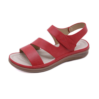 Summer Fashion Ladies Flat Sandals New Shoes Set 2022 Chaussures Chaussures Femmes Grande Taille Semelle Souple Femmes Sandales Chaussures PU pour Femmes