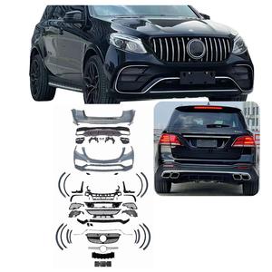 Kit de carrocería para 15-19 <span class=keywords><strong>Mercedes</strong></span> Benz <span class=keywords><strong>GLE</strong></span> W166 Facelift GLE63 AMG estilo parachoques completo parachoques delantero parachoques trasero - Product Image 1