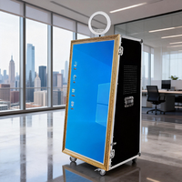Photomaton instantané GT Magic Mirror pour iPad, appareils photo reflex et smartphones avec connectivité Wi-Fi/USB et boîtier en aluminium