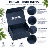 Boîte cadeau pliante personnalisée avec ruban doré, boîte d'emballage rigide magnétique extra large de luxe pour boutique de vêtements, vente au détail