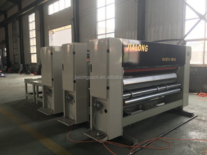 Machine semi-automatique d'impression flexographique, de rainurage et de découpe rotative <span class=keywords><strong>pour</strong></span> boîtes en carton ondulé avec alimentation en chaîne - Product Image 5