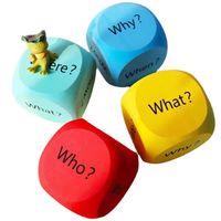 Dados Educativos de Espuma EVA Suave para Niños, Dados con Números, Palabras y Letras para Preescolar, Material Didáctico para el Aula