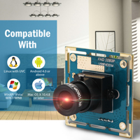 Module de caméra USB micro mini ELP OV2710 2MP haute vitesse 120fps 1080P pour Linux, Android, Windows, idéal pour kiosque, guichet automatique, vision robotique
